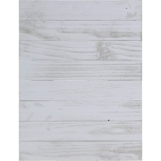 Hampton Art&#x2122; 12&#x22; x 16&#x22; Whitewashed Wood Panel